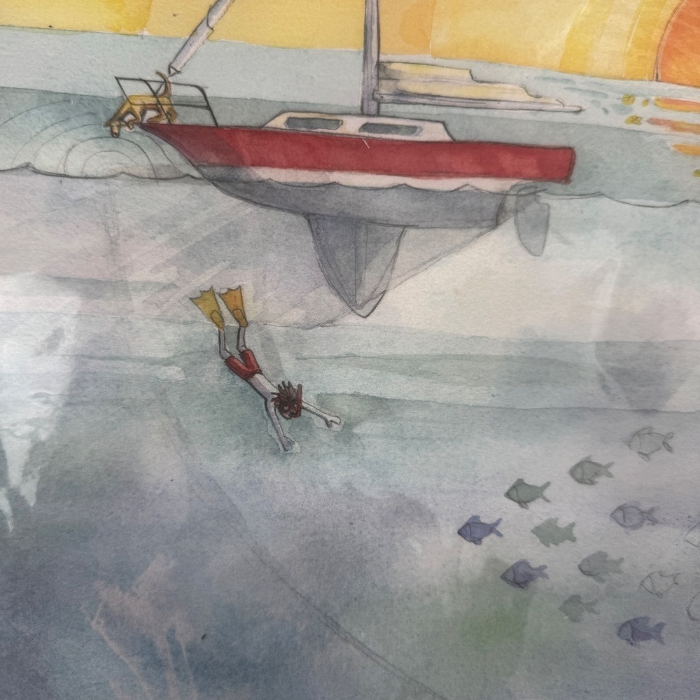 Adam Trest Adventure Sailing Print 11x17 Laurel Mercantile Co NWT - Picture 3 of 5